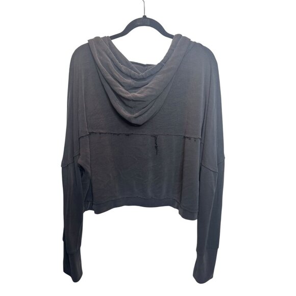 A.S. Revival Cropped Hoodie | Gray | Size XL - Picture 2 of 2